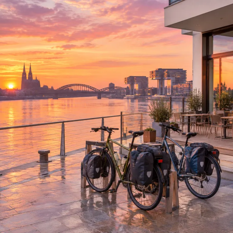 Radtour am Rhein: die schönste Route zwischen Köln und Rheinauhafen für Ihre Hotelwahl